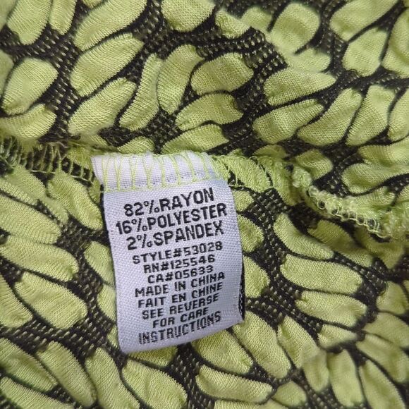 Habitat Top Womens Small Green Textured Knit Fit and Flare Tunic Art - Picture 6 of 9
